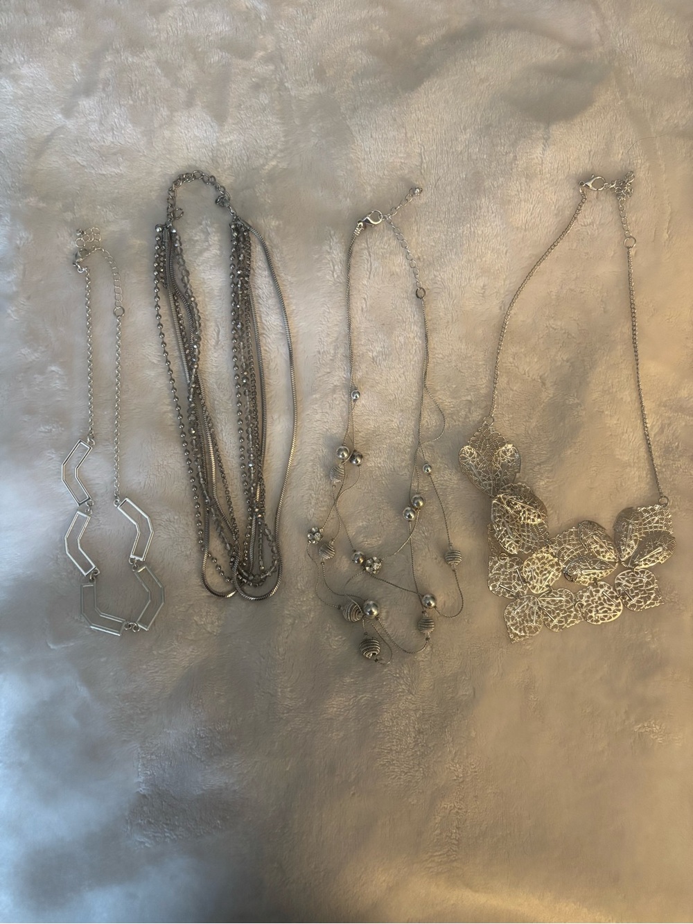 Silver Statement Necklace Collection- Elegant Women's Jewelry